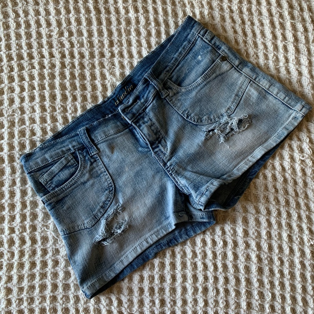 Denim shorts